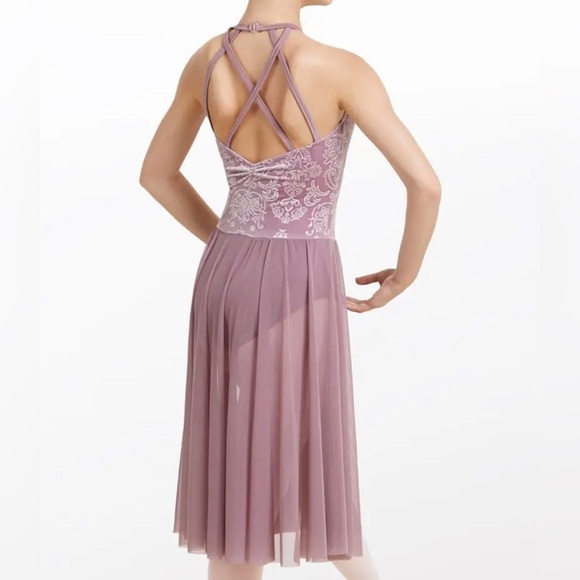 2x Weissman Grey Velvet Ballet Costume - Picture 4 of 7